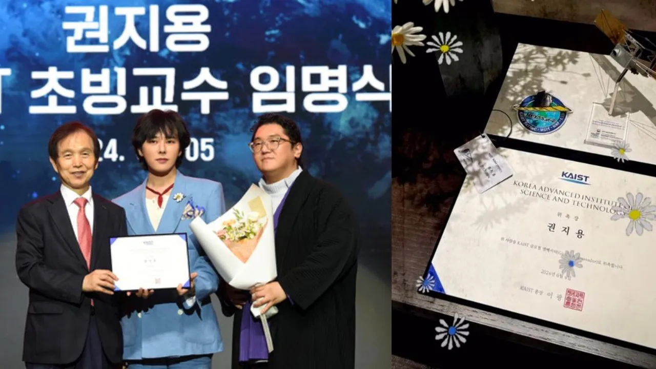 G-Dragon Jadi Profesor Tamu di KAIST, Ngajar Mahasiswa Jurusan Teknik Mesin