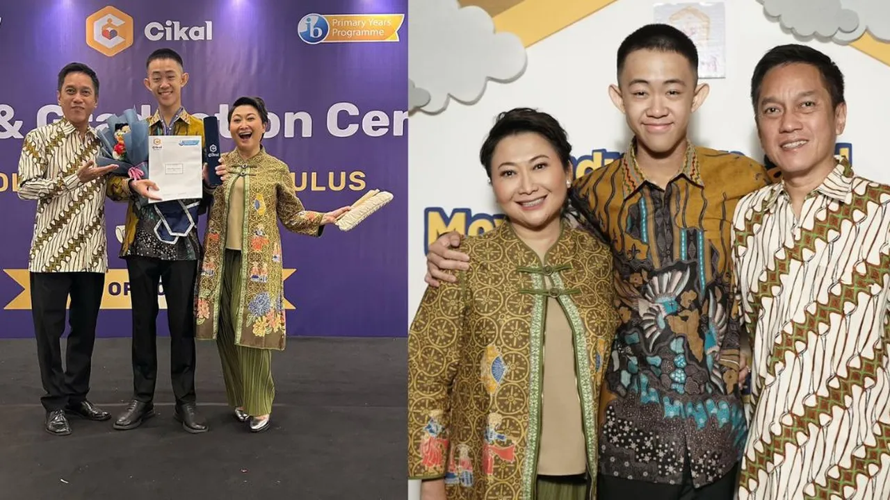 Ganteng Kenakan Batik, Intip Potret Wisuda Manuel Anak Bungsu Indy Barends yang Lulus Jenjang SMP