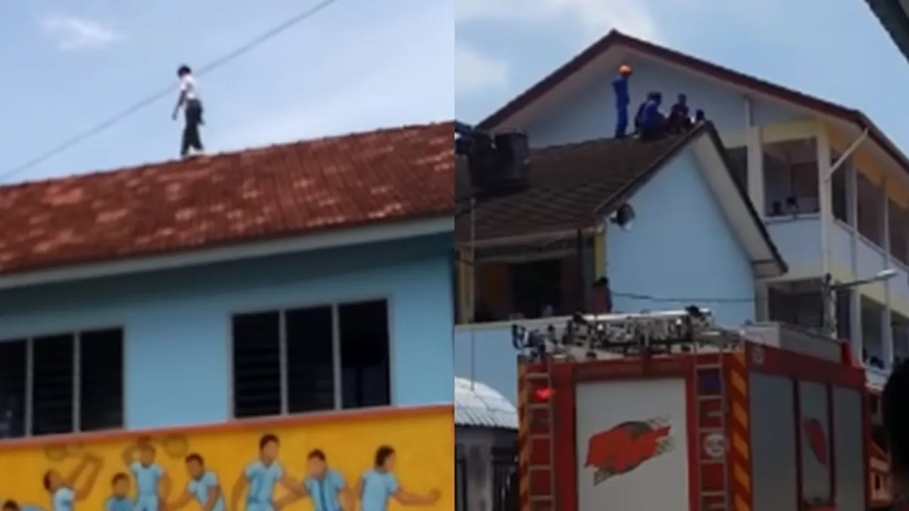 Gara-Gara Cinta, Remaja 13 Tahun Ingin Bunuh Diri Dengan Loncat Dari Atap Sekolah