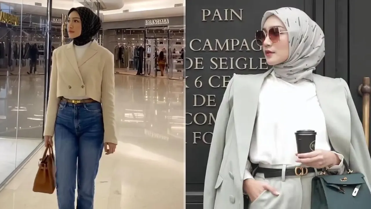 Gaya Cantik Hijab Melody Prima, Bisa Dipakai Buat Beragam Acara