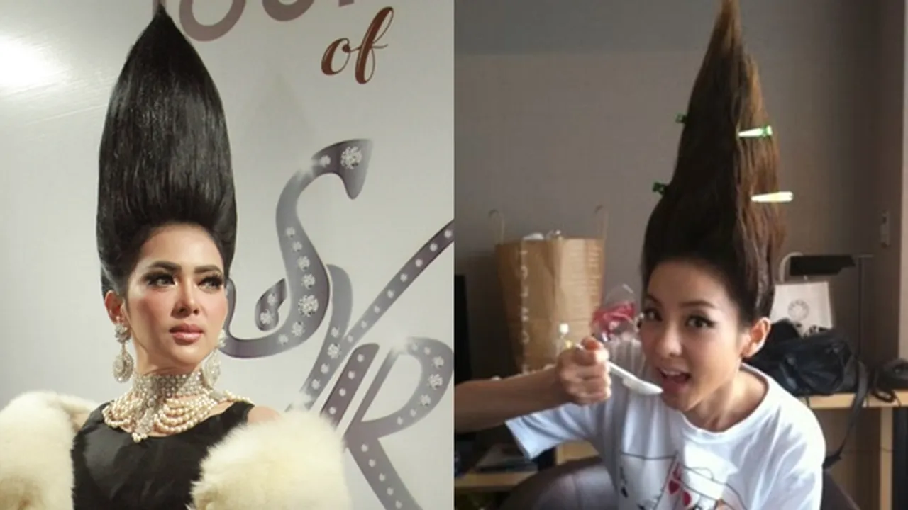 Gaya Rambut Jambul Syahrini & Sandara Park yang Serupa, Lebih Kece Siapa?