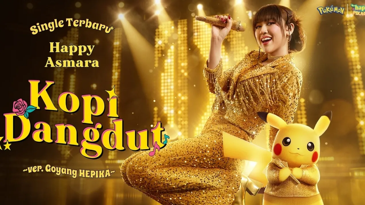Gebrakan di Luar Nurul! Happy Asmara dan Pikachu Kolaborasi Secara Resmi di Lagu 'Kopi Dangdut'