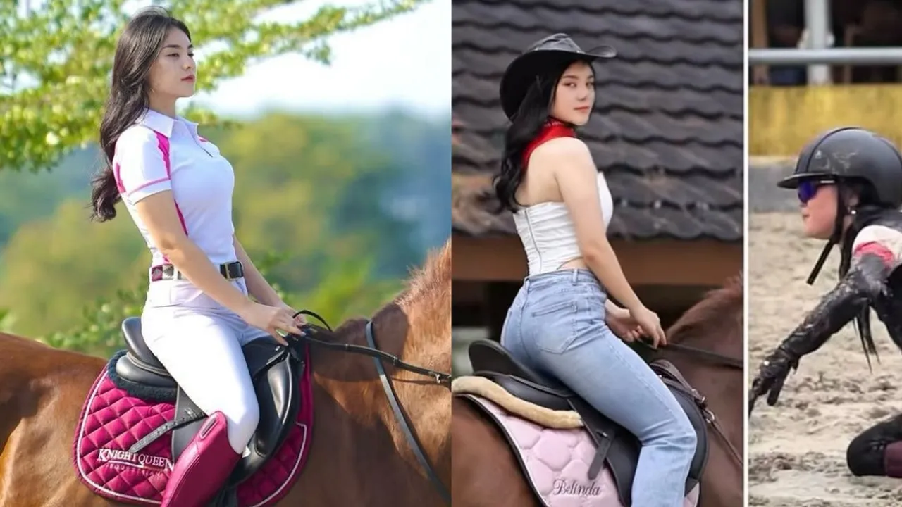 Gegara Hobi Berkuda, Model & Selebgram Lunna Stevannya Bisa Turun Berat Badan 40kg