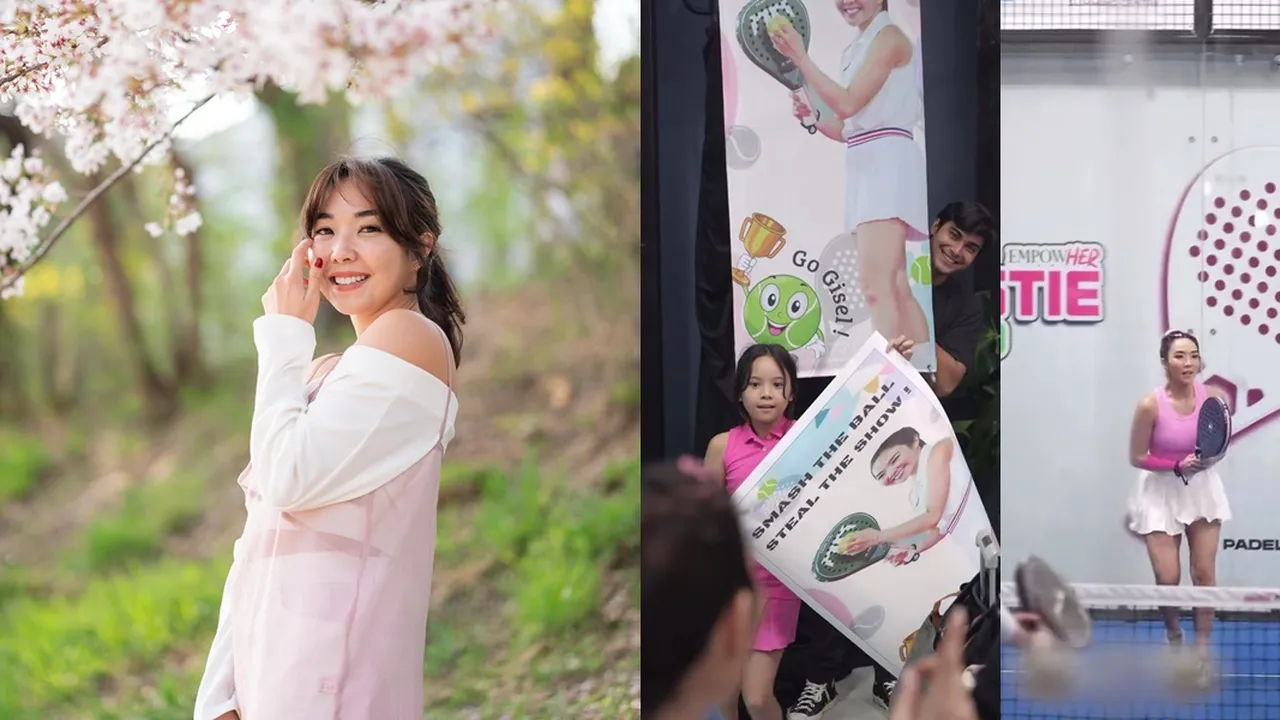 Gempi dan Cinta Brian Terlihat Bersama Dukung Gisella Anastasia Tanding Padel