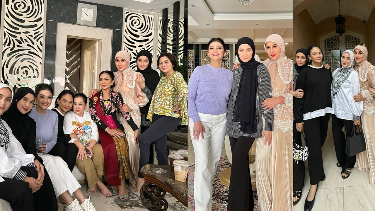 Geng Arisan HotHits Reuni Artis Sinetron 90-an Kumpul Jelang Ramadan, Kompak!