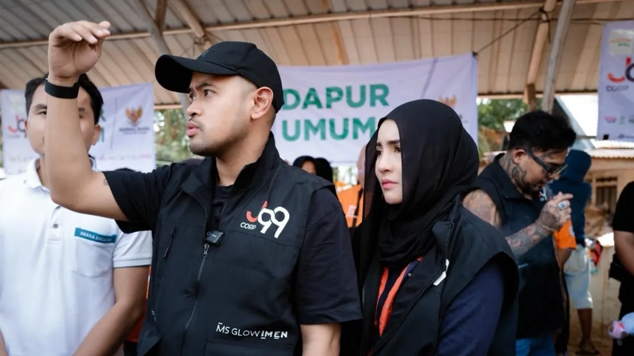 Gilang Juragan 99 & Shandy Purnamasari Bantu Korban Banjir Sumatra