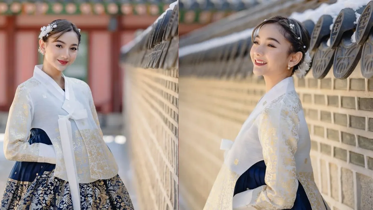 Glenca Chysara Tampil Anggun Kenakan Hanbok Saat Berlibur di Korea, Bak Puteri Kerajaan Glenca Chysara Tampil Anggun Kenakan Hanbok Saat Berlibur di Korea, Bak Puteri Kerajaan