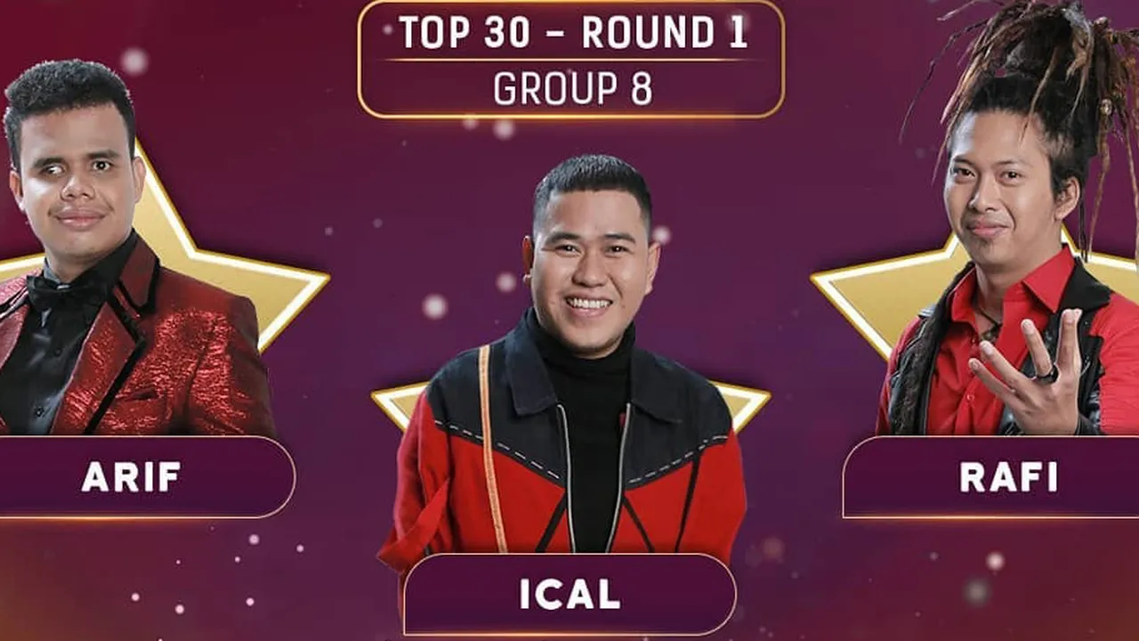 Grup 8 Top 30 D'Star: Rafi Raih Nilai Tertinggi dari Juri, Ical Unggul di Skor Akhir