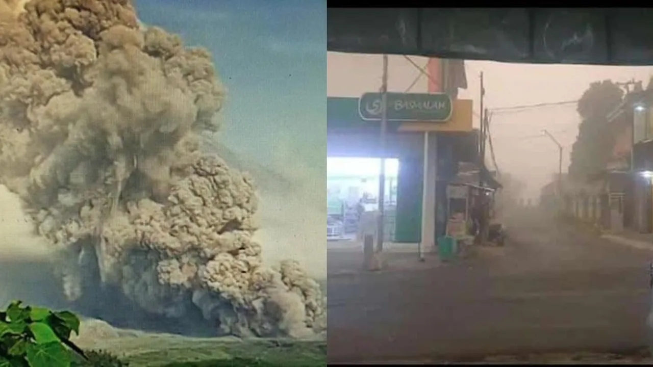 Gunung Semeru Erupsi, Masyarakat Lumajang Rasakan Abu dan Bau Belerang