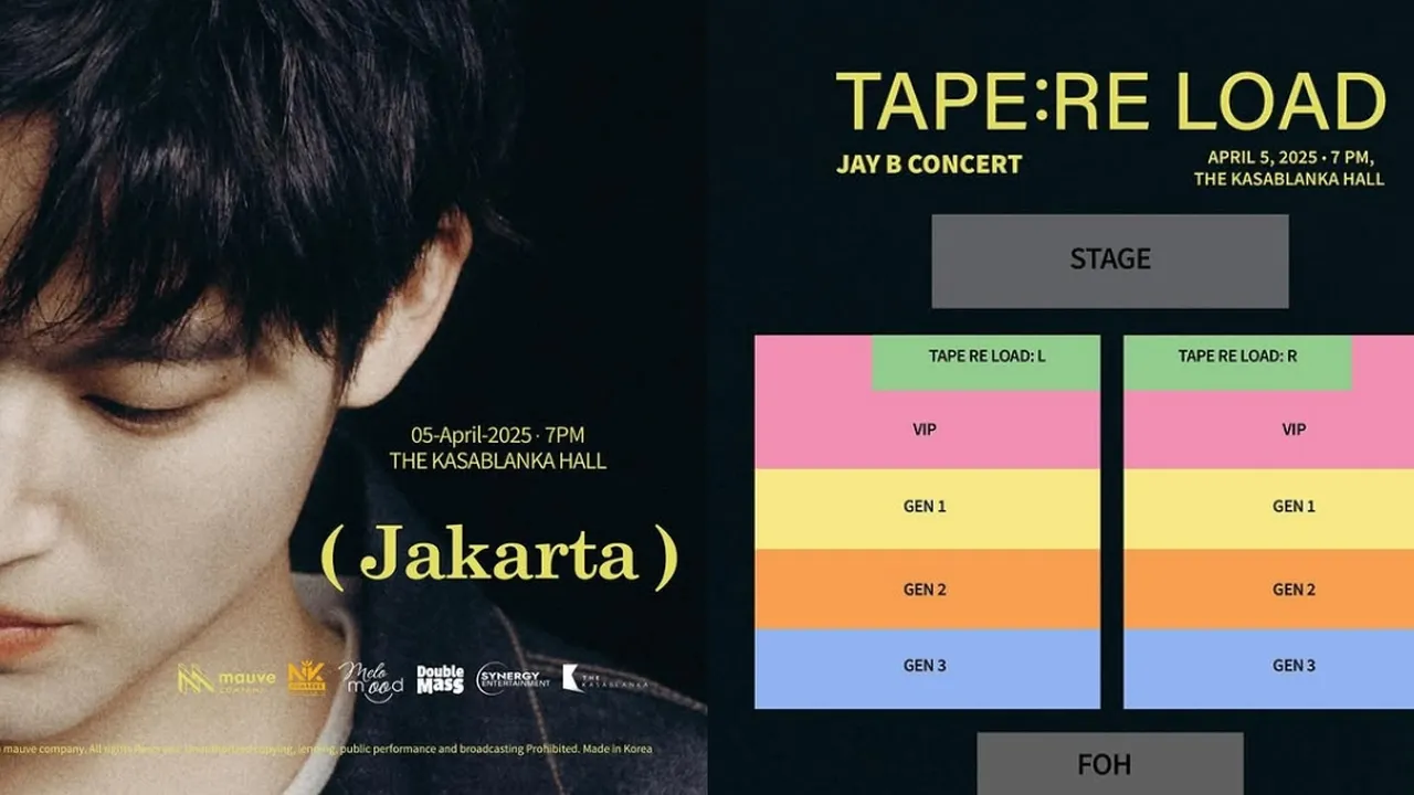 Harga Tiket Konser Jay B GOT7 di Jakarta 2025, Semua Kategori Dapat Benefit Hi-Bye