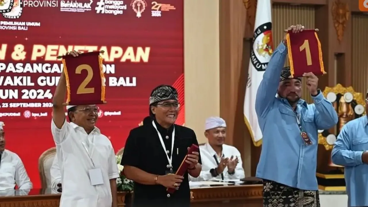Hasil Quick Count Pilkada Bali 2024, Pasangan Koster-Giri Memimpin