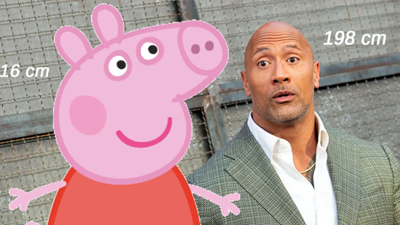 Heboh Tinggi Badan Peppa Pig, Lebih Besar dari Dwayne Johnson!