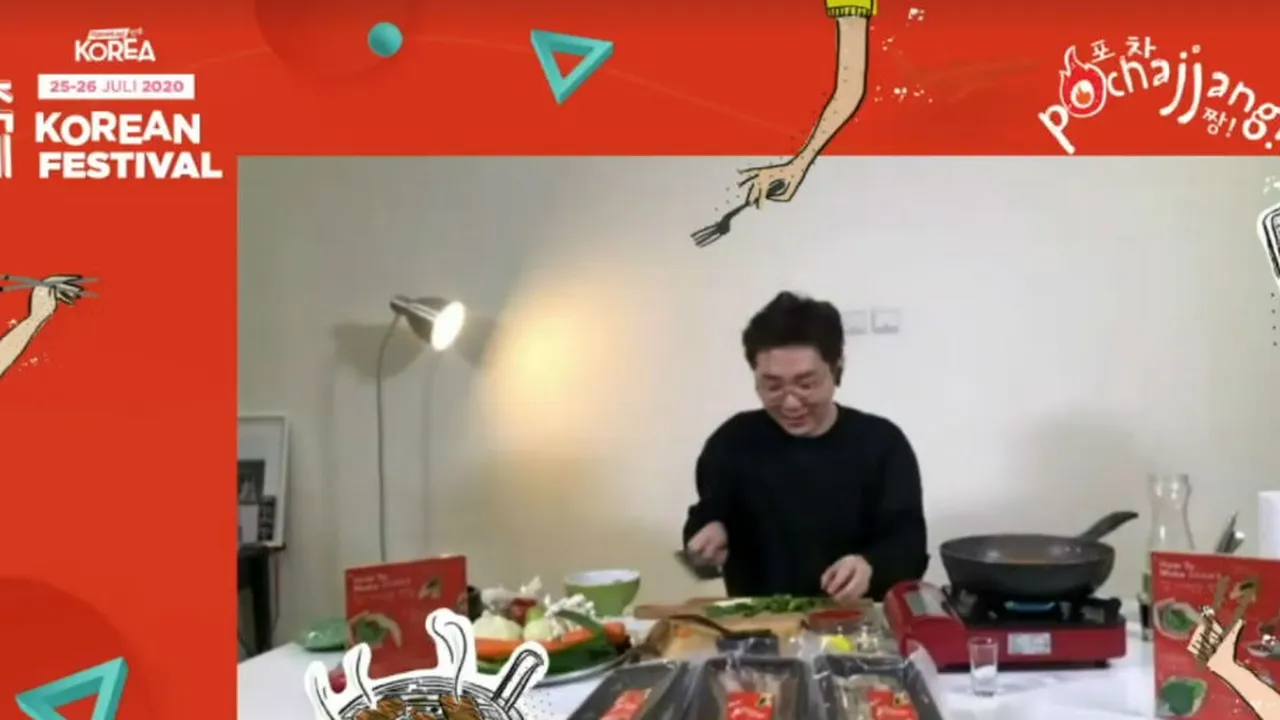 Highlight Serunya Masak Bareng Jun Chef x Pochajjang di KapanLagi Korean Festival