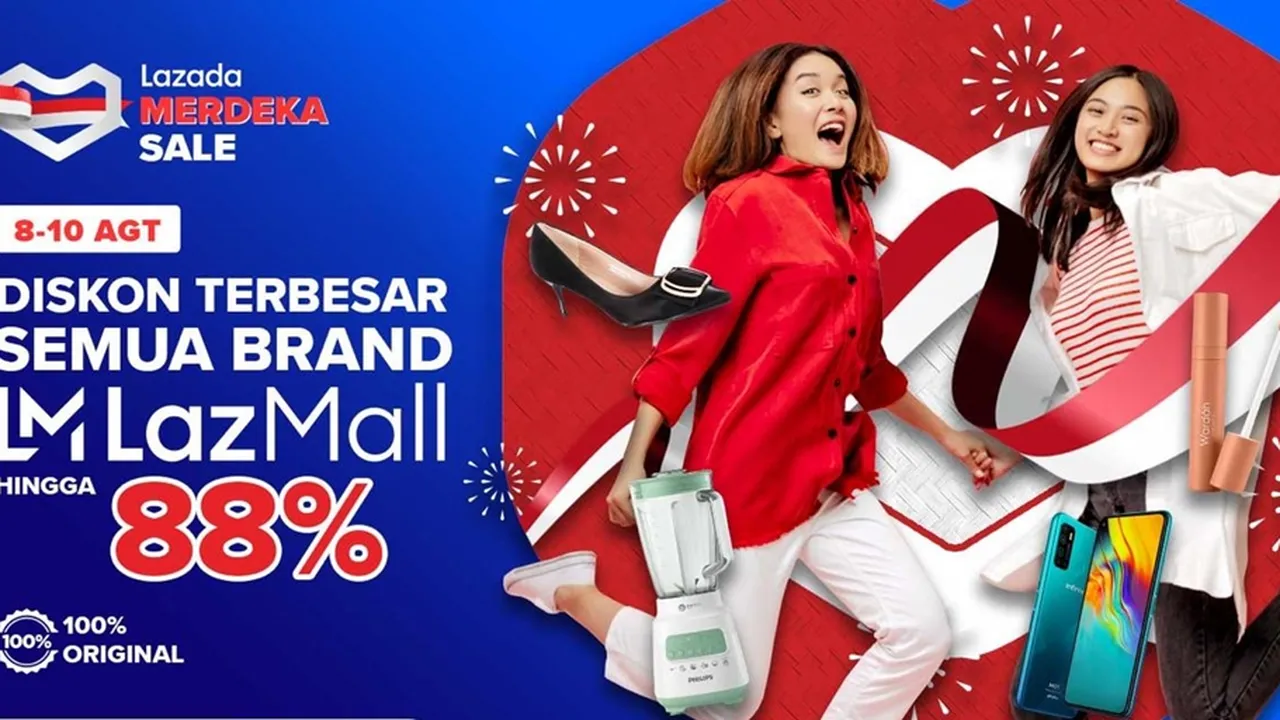 HUT RI ke-75, Lazada Suguhkan Diskon Besar-besaran Untuk Manjakan Konsumen Indonesia