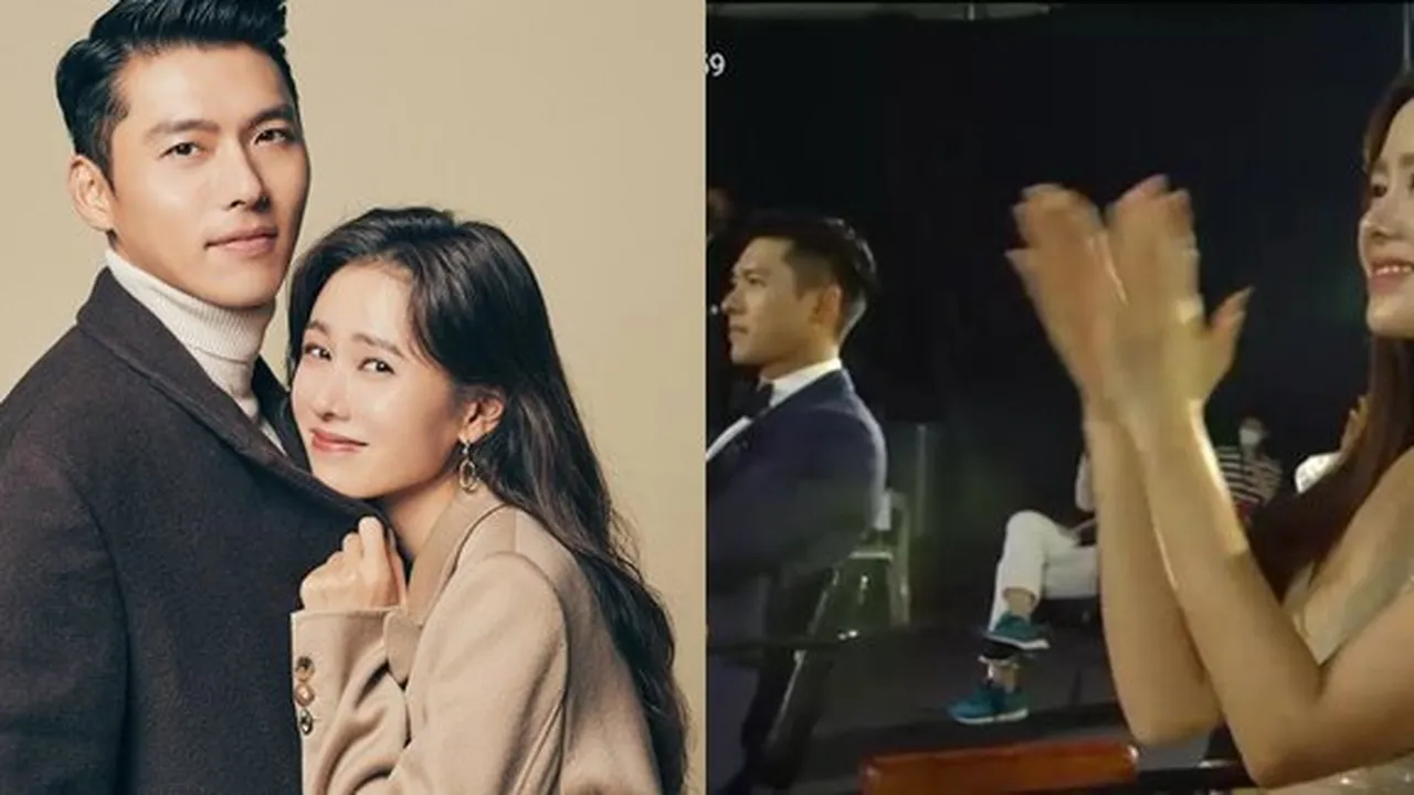 Hyun Bin dan Son Ye Jin Dekat Tapi Jauh, Duduk Berjarak Karena Physical Distancing di Baeksang Awards