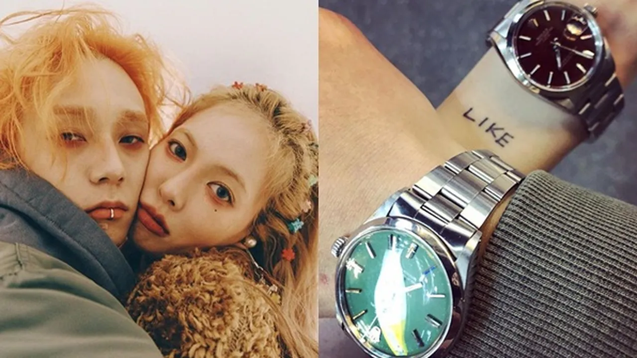 HyunA & E'Dawn Pamerkan Jam Tangan Couple Mewah dari Brand Ternama