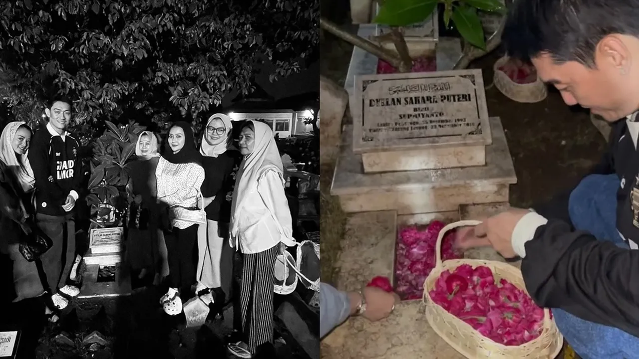 Ifan Seventeen Nyekar ke Makam Dylan Sahara, Ditemani Citra Monika