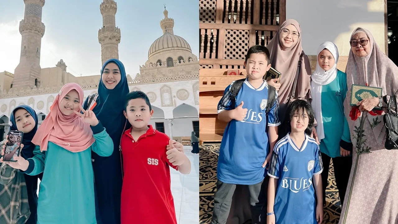 Ikut Pindah, 8 Potret Kehidupan Baru Anak-Anak Oki Setiana Dewi di Mesir - Ungkap Ada Kebiasaan Baru