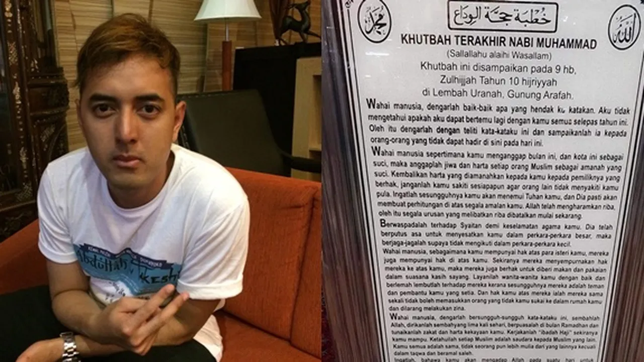 Ikut Social Distancing, Kemal Palevi Sebarkan Khutbah Terakhir Nabi Muhammad