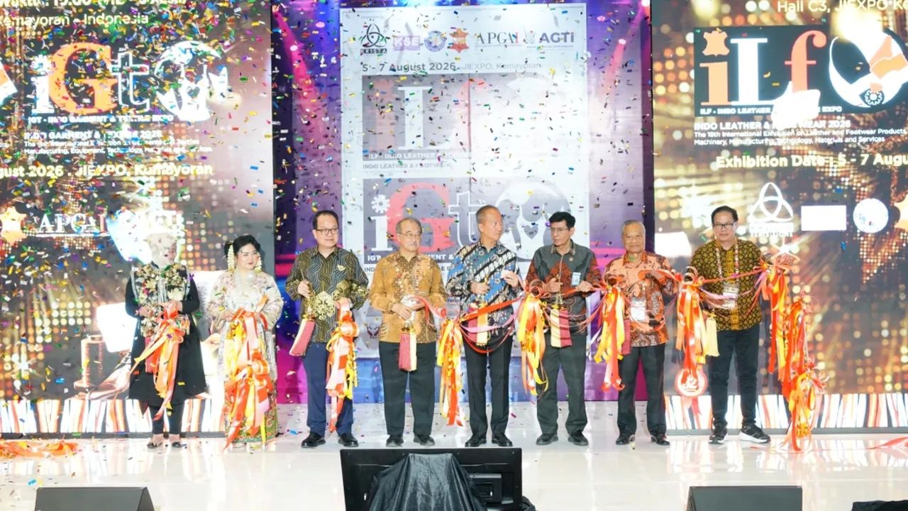 ILF Expo dan IGT Expo 2026 Resmi Dibuka, Perkuat Industri Kulit, Alas Kaki, Tekstil, dan Garmen Indonesia