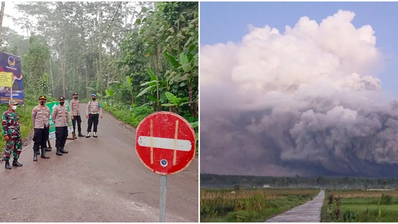 Imbas Erupsi Gunung Semeru, Jalur Lumajang - Malang via Curah Kobokan Ditutup Total
