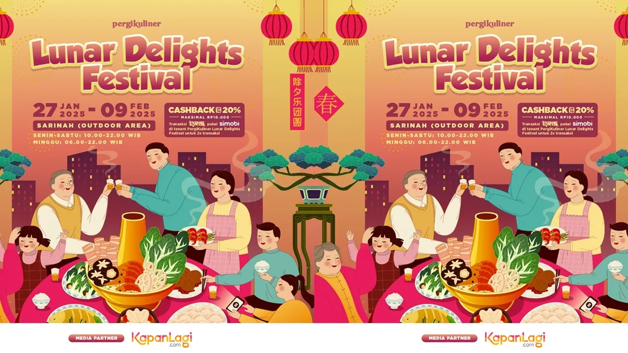 Imlek Bakal Lebih Meriah dengan Datang ke 'PergiKuliner Lunar Delights Festival: Sarinah' Bareng Keluarga