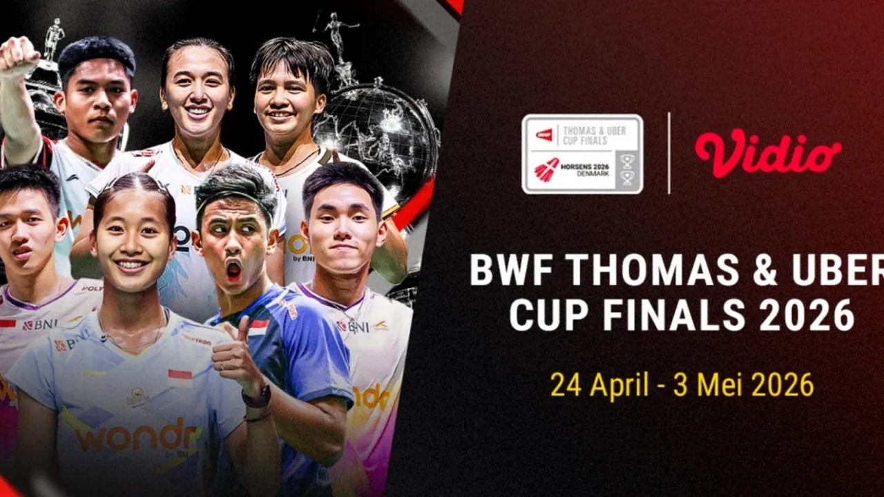 Indonesia Siap Bangkit di Thomas & Uber Cup Finals 2026, Tayang Eksklusif di Vidio