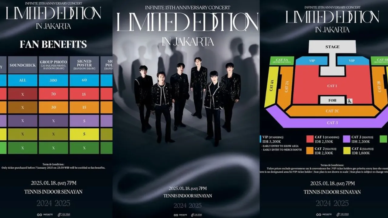 INFINITE Bakal Konser Spesial Di Jakarta Bertajuk "15th Anniversary Limited Edition"