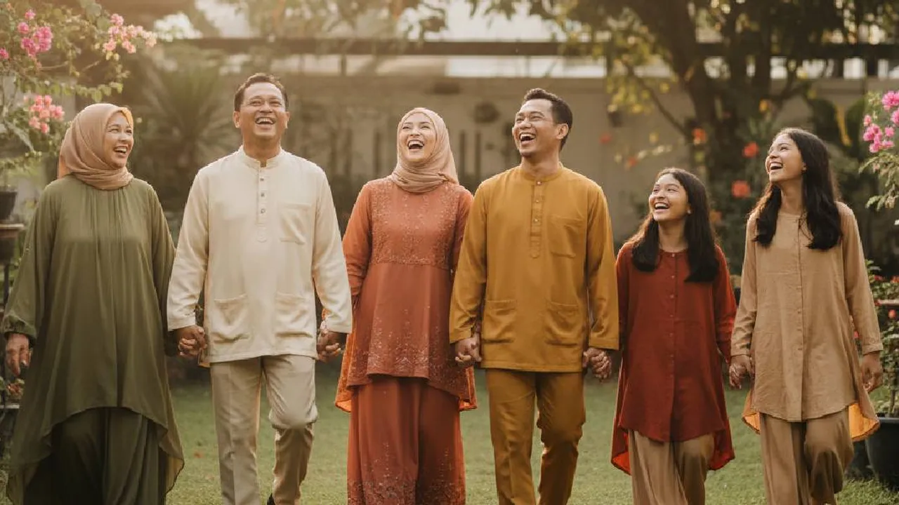 Inspirasi Pose Foto Keluarga Lebaran 2026 yang Cocok untuk Semua Generasi, Simple Tapi Elegan