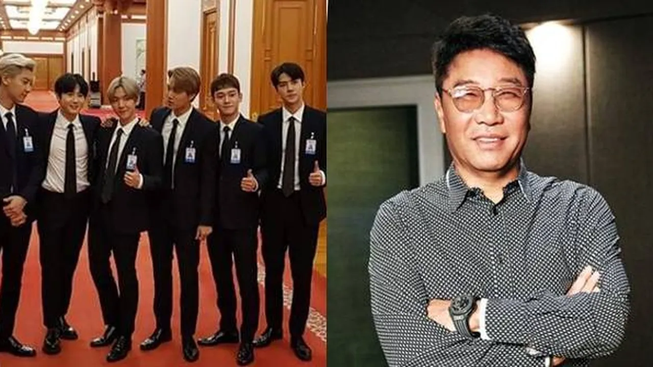 Interaksi Lee Soo Man dan EXO, 'Cekik' Baekhyun - 'Dilantik' Jadi Presiden EXO-L
