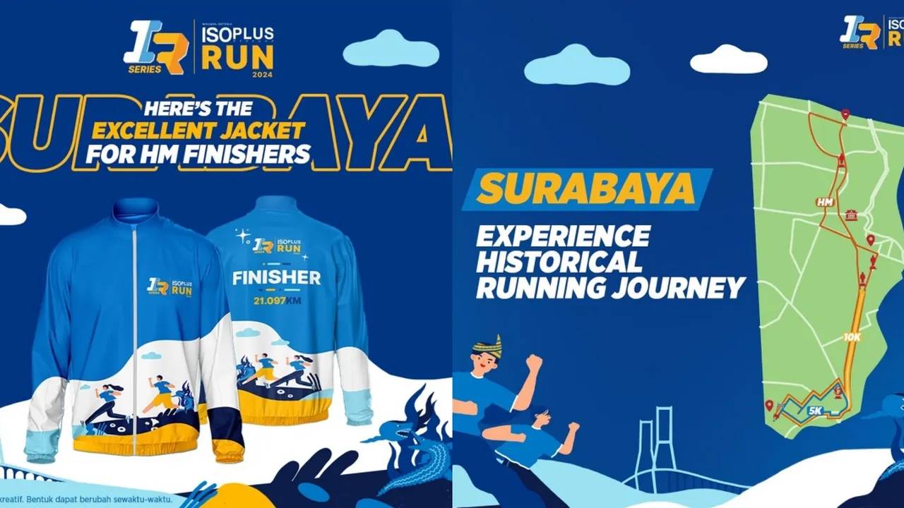ISOPLUS RUN 2024 Surabaya Hadirkan Tiga Kategori Lari Seru: 5K, 10K dan 21K!