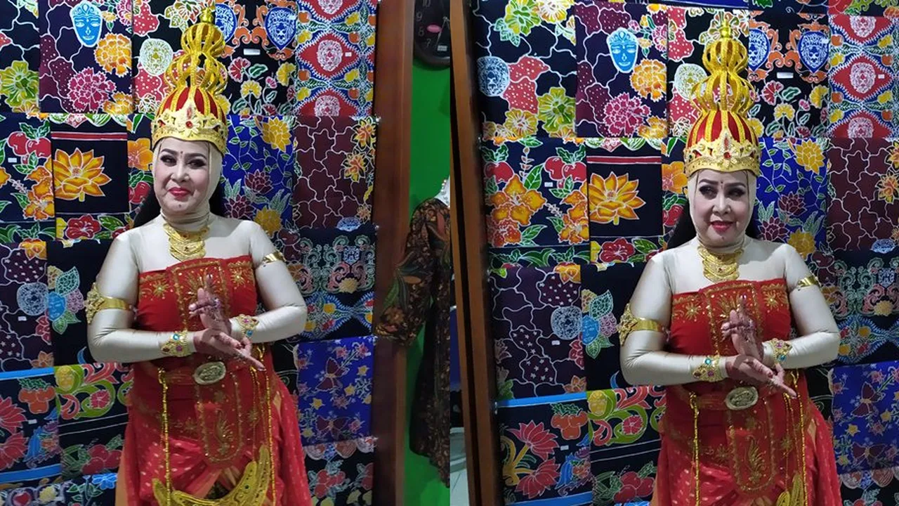 Tampil di Atas Panggung, Elvy Sukaesih Dandan Jadi Putri Ken Dedes