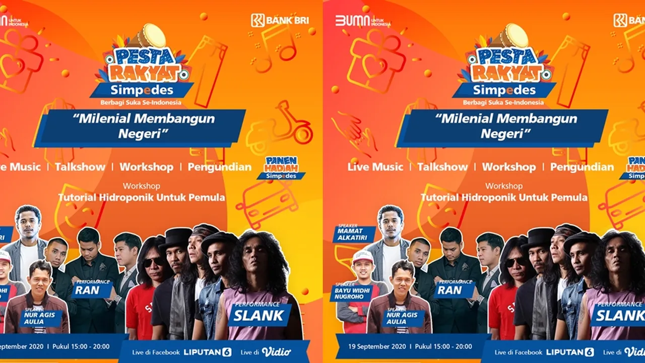 Jangan Lewatkan Pesta Rakyat Simpedes 2020 Episode 2, Dimeriahkan SLANK - RAN