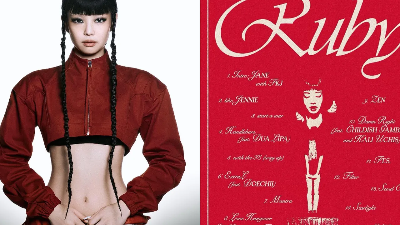 Jennie BLACKPINK Resmi Rilis Album Solo Pertamanya 'Ruby', Dapat Dukungan Penuh dari Lisa dan Rose
