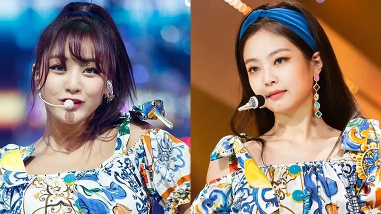 Jihyo TWICE - Jennie BLACKPINK Pakai Baju Sama, Siapa Yang Lebih Kece?