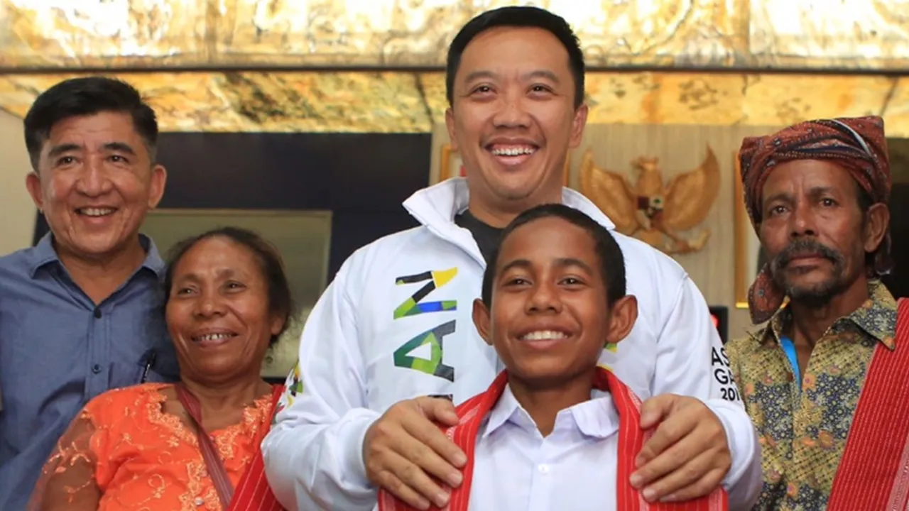 Joni Gala, Bocah Heroik Pemanjat Tiang Bendera Diundang ke Opening Asian Games 2018