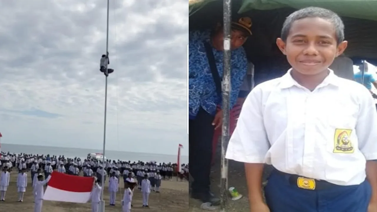 Joni 'Pemanjat Tiang Bendera' Pegang Uang 50 Juta Sambil Duduk di Atas Lamborghini