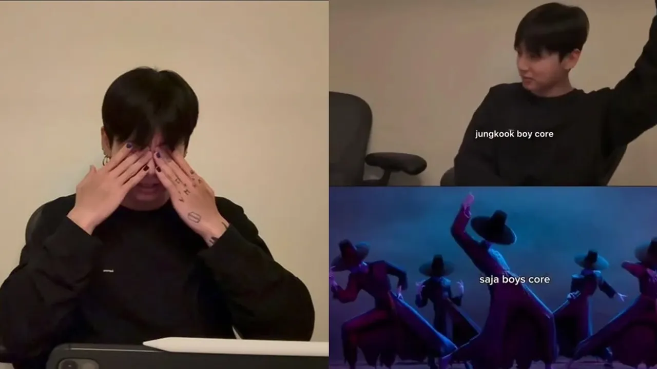 Jungkook BTS Keciduk Nangis Nonton KPOP DEMON HUNTERS saat Lakukan Live Weverse