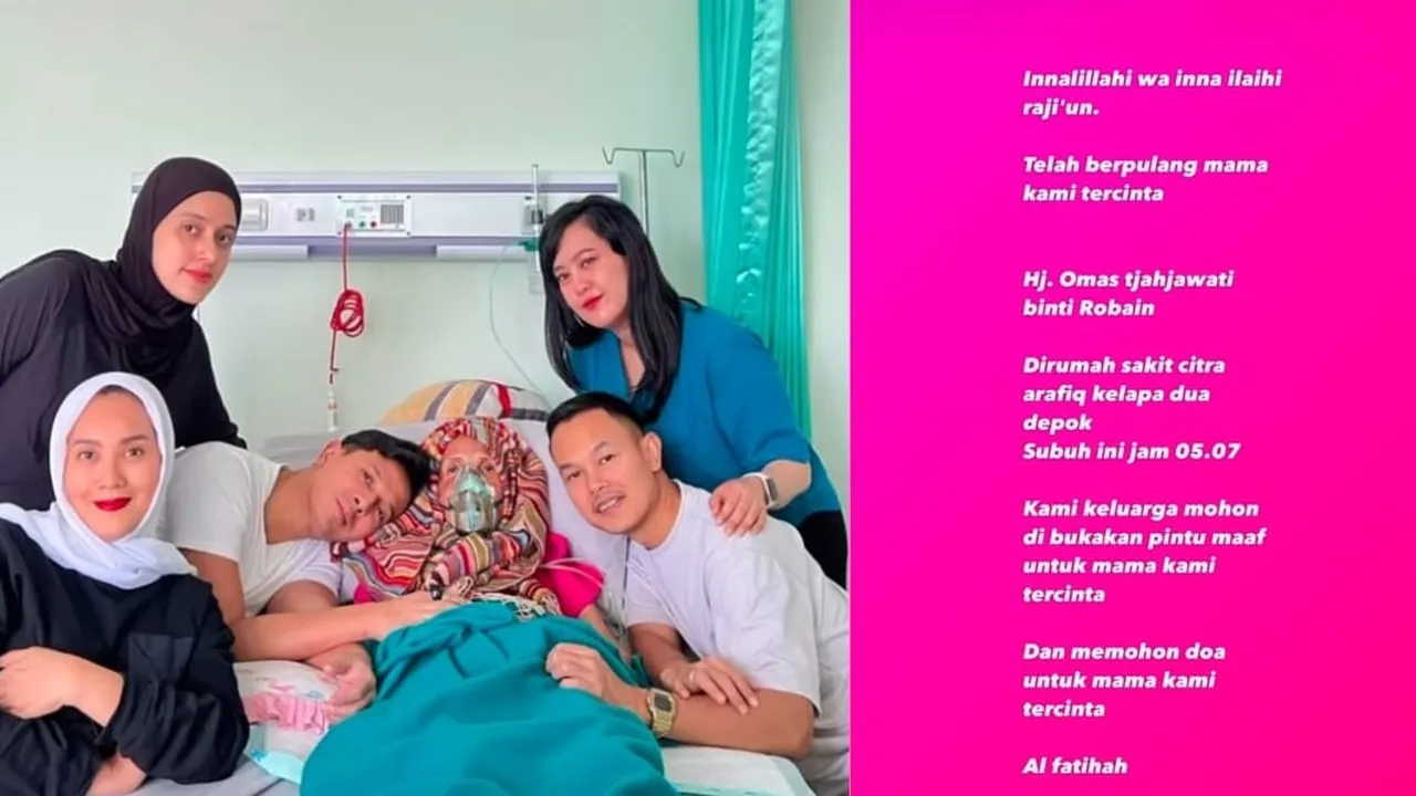 Kabar Duka, Ibunda Sonny Septian Meninggal Dunia