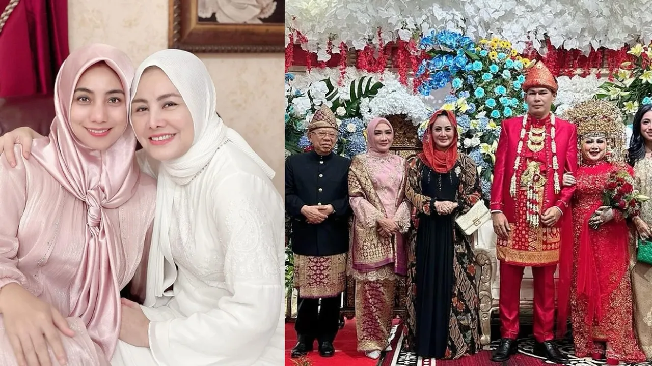 Duo Bidadari, Cici Paramida dan Siti KDI Hadiri Pernikahan Putri Wapres Ma'ruf Amin