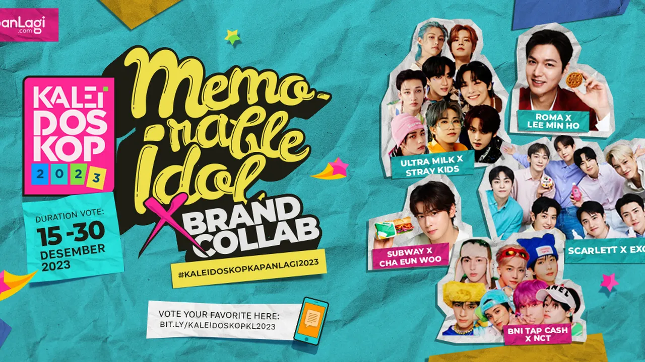 [KALEIDOSKOP 2023] Memorable Idol x Brand Collaboration: Ada NCT Hingga Cha Eun Woo, Yuk Vote Idola Kamu!