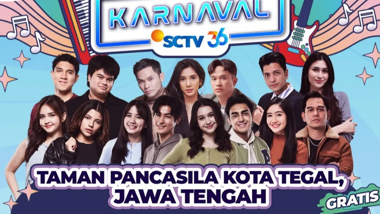 Karnaval SCTV Hadir di Tegal 8-9 Agustus 2026, Dimeriahkan Top 3 The Icon Indonesia