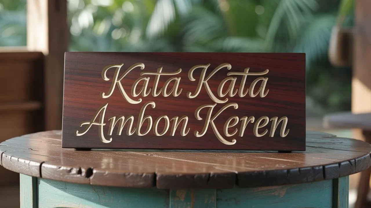 Kata-Kata Ambon Keren: Kumpulan Ungkapan Indah dari Tanah Maluku