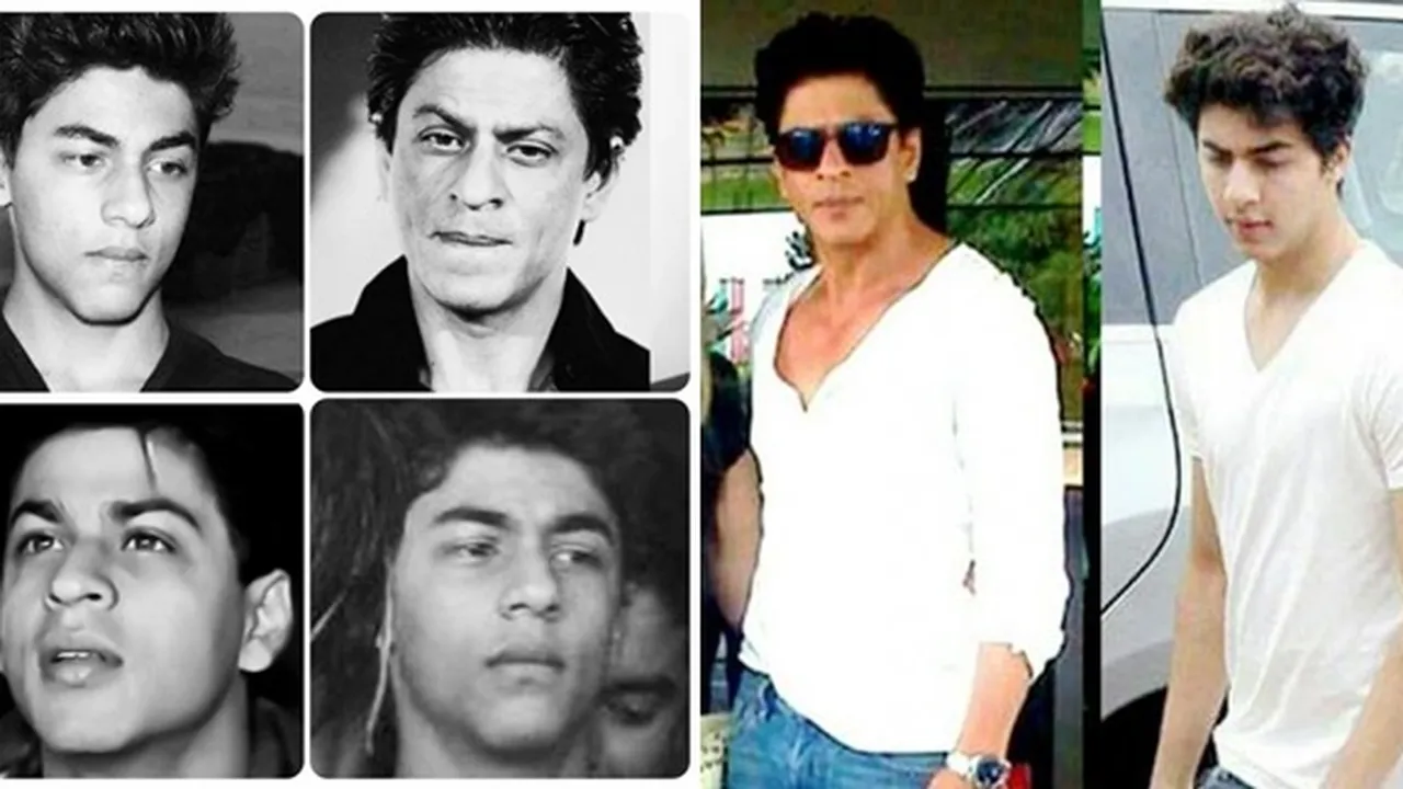 Kebetulan Ini Bikin Menganga, Ternyata SRK & Aryan Khan 'Kembar'