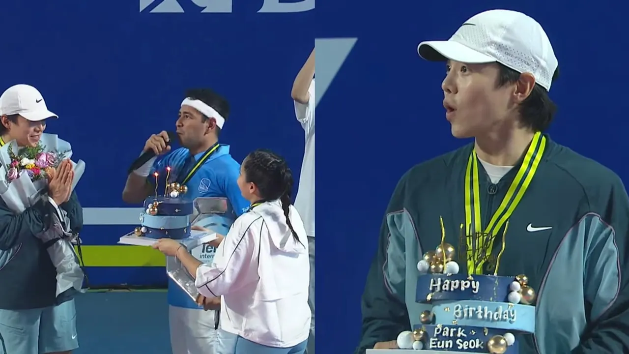 Kejutan Ulang Tahun Park Eun Seok di Lagi-Lagi Tenis Internasional, Begini Momennya