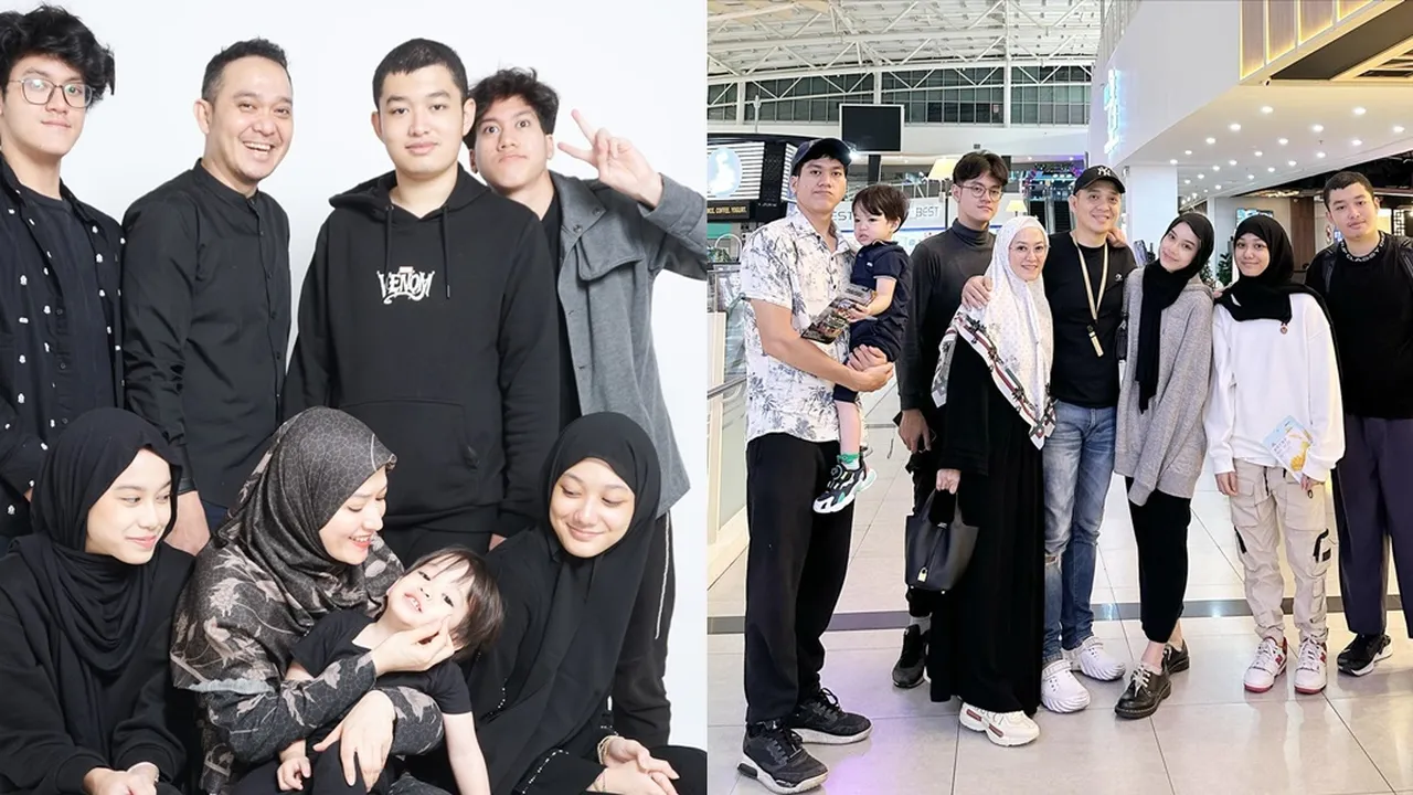 Keluarga Good Looking, 7 Potret Fadlan Muhammad dan Lyra Virna Bareng 6 Anaknya