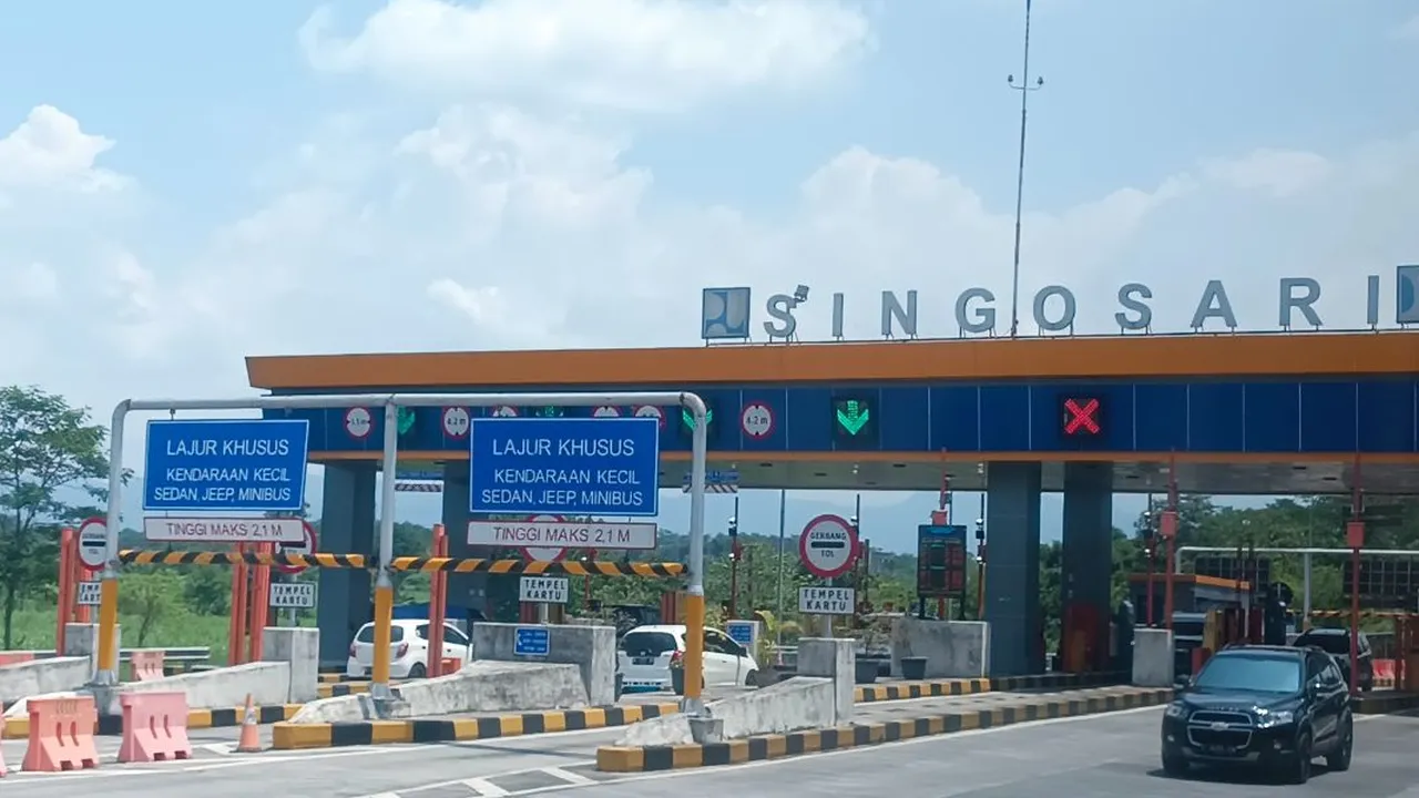 Kendaraan ke Malang Lewat Gerbang Tol Singosari Naik 28,15 Persen