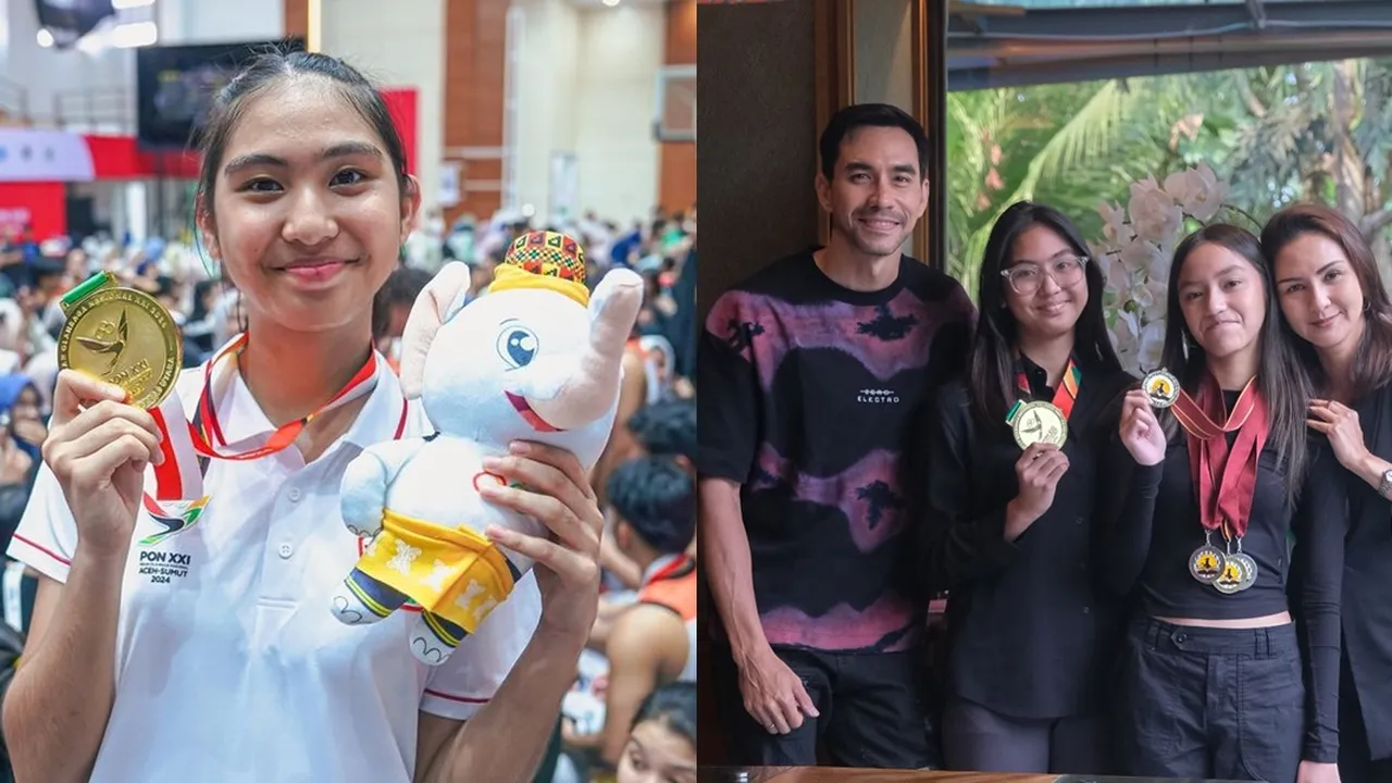 Keponakan Darius Sinathrya dan Donna Agnesia  Raih Emas di PON 2024, Ikut Bangga