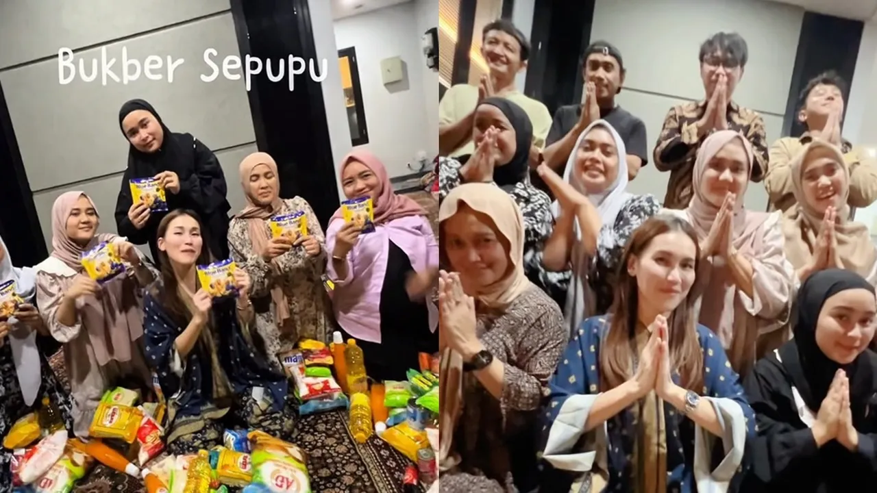 Keseruan Ayu Ting Ting Bukber Bareng Sepupu, Super Ramai - Tukeran Sembako