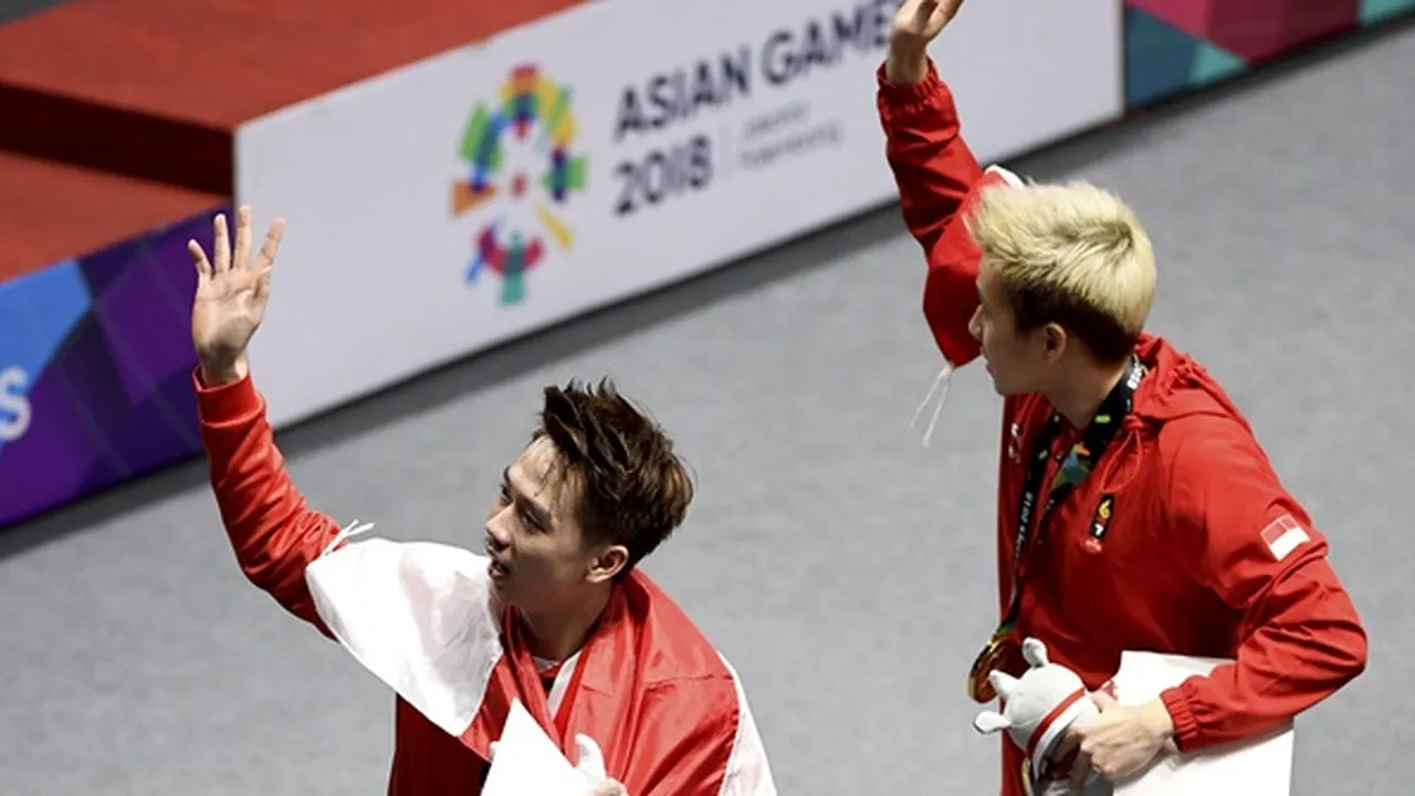 Kevin Sanjaya Beri Atraksi Menarik, Sempat Ganti Raket di Final Asian Games 2018